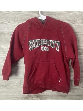 Vintage 90s Sideout Graphic Surf Skate Hoodie White Youth 4T